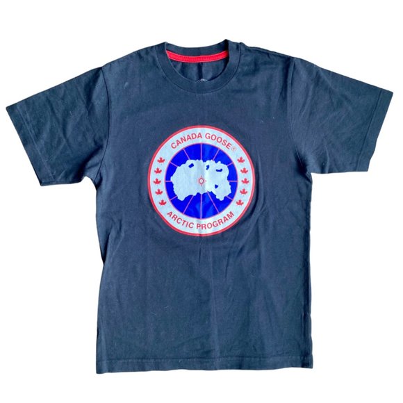 Canada Goose Logo Men's Black T Shirt Size Small - Picture 4 of 10